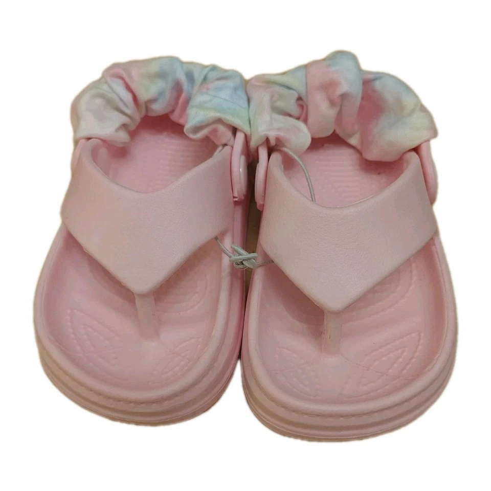 One Of A Kind Toddler Crocs With Scrunchie On Strap - Size 3 - Image 1 of 4