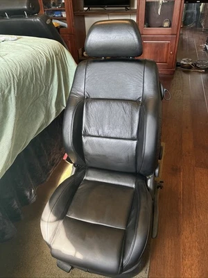 00-05 Original OEM Volkswagen Golf MK4 Front Driver Black Leather Seat NEGRO Foto 1 de 4