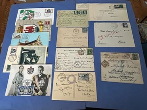 LOTE x12 FRANCIA! CUBIERTAS / POSTALES MÁXIMAS! SELLOS CUOTAS DE FRANQUEO + CARTA +!! - Imagen 1 de 4
