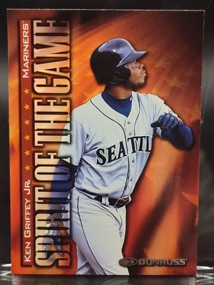 ⭐1998 Donruss  #386 Ken Griffey Jr. Sprit of the game⭐ - Image 1 of 4