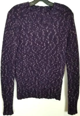 Suéter Pullover Club Monaco Mujer Alpaca Lana Merino Talla S Púrpura Foto 1 de 4