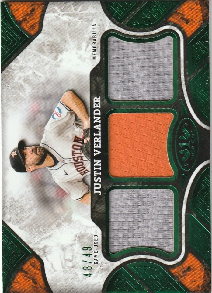 Parche triple 2025 Topps Tier One Justin Verlander/49 T1R-JV Houston Astros Foto 1 de 2