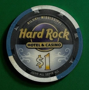 HARD ROCK CASINO BILOXI MISSISSIPPI $1 CASINO CHIP 2007 - Picture 1 of 4