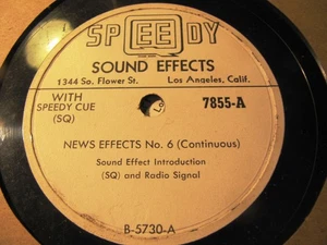 TV Radio SHOW SOUND EFFECTS Record Speedy Q Morse Code Radio Signals News 7855 - Picture 1 of 2
