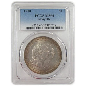 Lafayette Commemorative Dollar 1900 MS 64 PCGS Silver SKU:I20935 - Picture 1 of 4