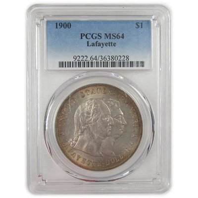 Lafayette Commemorative Dollar 1900 MS 64 PCGS Silver SKU:I20935 - Image 1 of 4