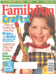 FAMILY FUN Magazine March 1998 Arts Crafts You Can Eat Draw On The Walls Nature - Bild 1 von 3