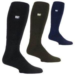 Heat Holders-Men's Plain Thin Lightweight Knee High Thermal Socks - Picture 1 of 9