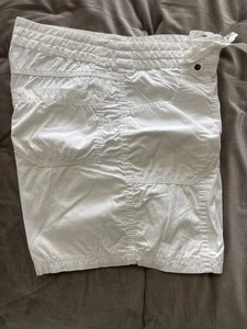 Marks & Spencer White Ladies Cotton Shorts Size 10. - Picture 1 of 6
