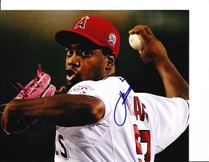 ANAHEIM ANGELS JEROME WILLIAMS SIGNED PITCHING 8X10 - Picture 1 of 1