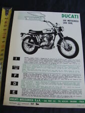 FOGLIO PUBBLICITARIO DUCATI 350 MOTOCROSS 350 SCR BROCHURE OLD BIKE 1 PAGINA