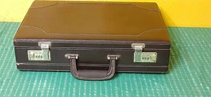 Vintage Airway USA Leather Briefcase Double Combination Office File - Picture 1 of 24