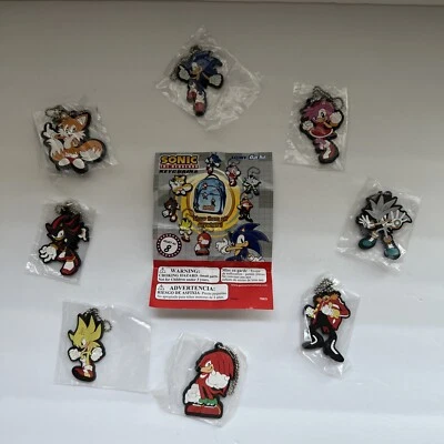 SONIC the Hedgehog - Complete Set of 8 Keychains - Dr Eggman Tails - Gashapon - Image 1 of 4
