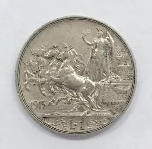 vitt. em. III° 1900-1943 1 lira 1915 quadriga briosa gig.137 n.c.  e.1719 - Imagen 1 de 2