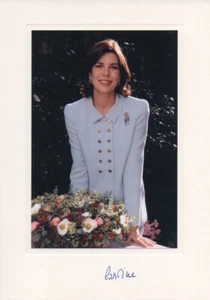 FOTO FIRMADA DE CAROLINE GRIMALDI 8x6 PRINCESA DE MÓNACO CERTIFICADO DE AUTENTICIDAD - Imagen 1 de 1