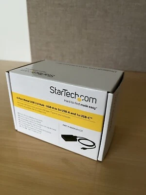 StarTech HB30A3A1CST 4-Port USB 3.0 Hub with x1 USB-C - Image 1 of 2