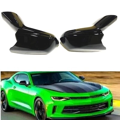 2x Cubierta de espejo retrovisor lateral para Chevrolet Camaro SS RS ZL1 LT 2016-2024 2017 negra Foto 1 de 4