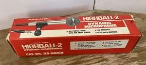 Micrófono dinámico Highball-2 realista vintage 33-985D en caja probado funciona - Imagen 1 de 7