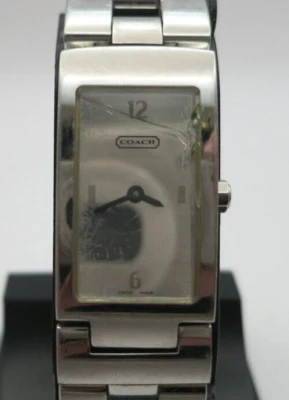 Damaged Coach Ladies Swiss Quartz Watch - W040 - New Battery - image 1 of 4