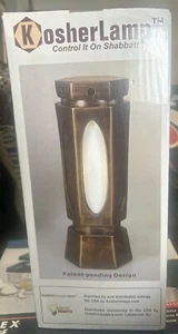Kosher Image Shabbat Lamp For Shabbas & Yom Tov Bronze Color New In Box - Picture 1 of 8