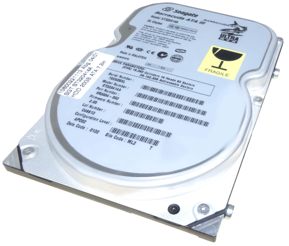 Seagate ST320414A 20GB Ata 7200RPM 3.5'' - Image 1 of 3