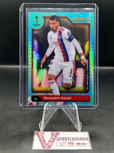 21/22 Topps Merlin - HOUSSEM AOUAR AQUA REFRACTOR #18 Olympique Lyonnais - Imagen 1 de 3
