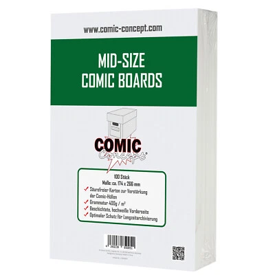 Comic Concept Mid-Size Boards (174 x 266 mm) (100 Stück)