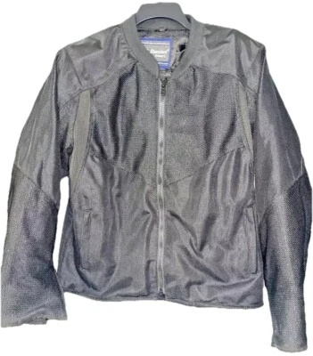 Jaqueta de motocicleta feminina Daniel Smart tamanho 2XL preta embutida armadura reflexiva - Imagem 1 de 4