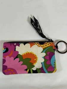 Vera Bradley Zip Keychain ID Wallet Retired Va Va Bloom - Picture 1 of 6