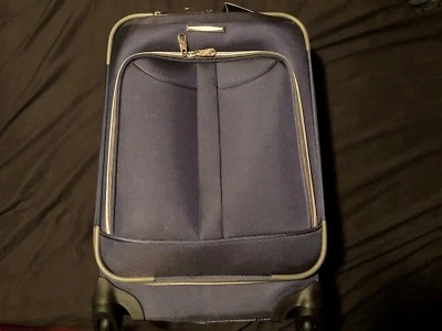 Brand New Blue Olympia Luggage Tuscany Lite 21"-Expandable Spinner Carry-On Size - Image 1 of 4