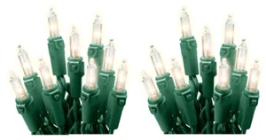 (2) Holiday Wonderland 48150-88A 300 Count Clear Miniature Christmas Light Sets - Picture 1 of 5