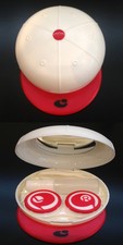KIT PORTA LENTI A CONTATTO DA BORSA TRAVEL CONTACT LENS CASE CAPPELLO BIANCO RO