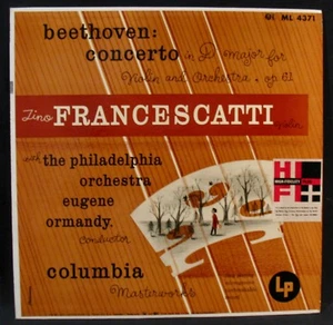 BEETHOVEN: Konzert in D-Dur für Violine und Orchester, op. 61-COLUMBIA ML 4371 - Bild 1 von 3
