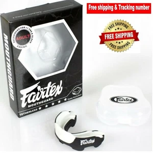 Fairtex Mundschutz (MG3) Muay Thai Boxen Gel Kaugummi Zähne schwarz Farbe Schutz - Bild 1 von 9