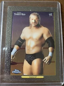 2007 Tops Chrome Triple H Turkey Red - Picture 1 of 2