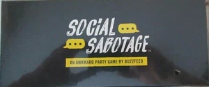 Social Sabotage : An Awkward Party Game by Buzzfeed 2017 ** Brand New ** - Picture 1 of 7