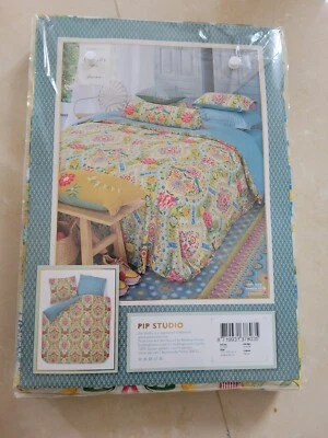 *nuovo* Pip Studio Biancheria da Letto Melody Yellow Giallo 155x220/80x80 Cm - Immagine 1 di 4