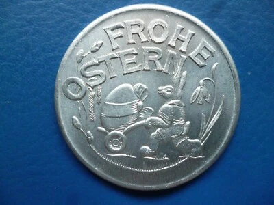 Leipzig, Reklame- bzw. Anlassmarke der Firma Richard Beator "Frohe Ostern" - Bild 1 von 2