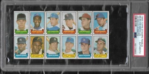 1969 Topps Stamp Panels Roberto Clemente Ernie Banks  PSA Authentic - Horizontal - Picture 1 of 2