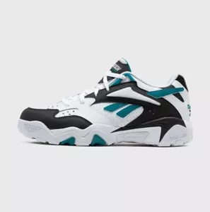Men Reebok Preseason 94 Low Training Shoes Sneakers White Black Green 100202784 - Picture 1 of 24