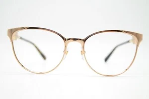 Brille Versace 1271 Goldbronze Schwarz Braun Oval Brillengestell eyeglasses Neu - Picture 1 of 6