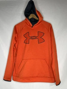 UNDER ARMOUR YXL Orange Loose Hooded Sweatshirt - Picture 1 of 6