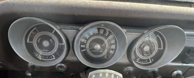 1962 1963 Ford Fairlane 500 Instrument Cluster Speedometer Oil Temp Gauge - Image 1 of 4