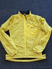 Marmot Jacket Full Zip Mens Yellow Lined Lightweight Windbreaker Packable Large