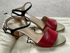 fendi sandals red