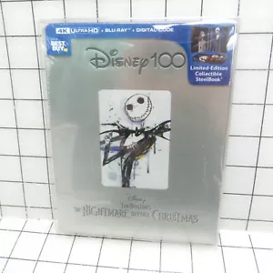 Tim Burton's The Nightmare Before Christmas Disney 100 4K Steelbook - Sealed New - Picture 1 of 3