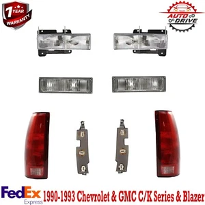 Headlights For Chevy Truck Suburban 1994-1998 Turn Signal Lamps Tail Lights - Picture 1 of 13