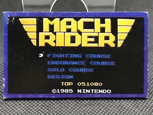 MACH RIDER Famicom NES Menko Card difficoltà di ottenere Rara GIAPPONE Retro 91038 - Foto 1 di 12
