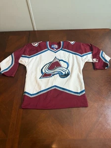 Peter Forsberg #21 Starter Colorado Avalanche Jersey VTG Team Signed NHL - Picture 1 of 18