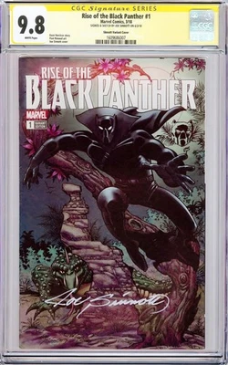 BLACK PANTHER #1 VARIANT (2018) CGC 9.8 SS Signed & Sketch Joe Sinnott! AVENGERS - Image 1 of 2